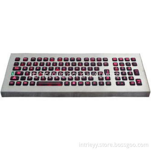 military Illuminated USB Keyboard with numeric keys / Anti-